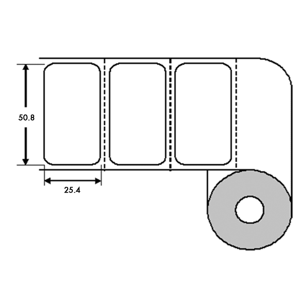 Bild von Etiketten Kit "A" 50,8x25,4mm