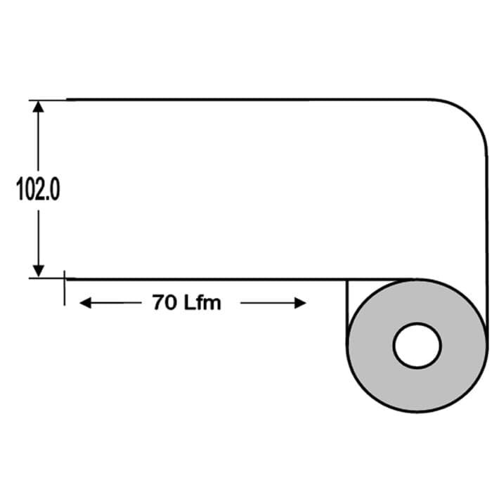 Bild von Etiketten Kit "LiN" - 102mm x 70m 